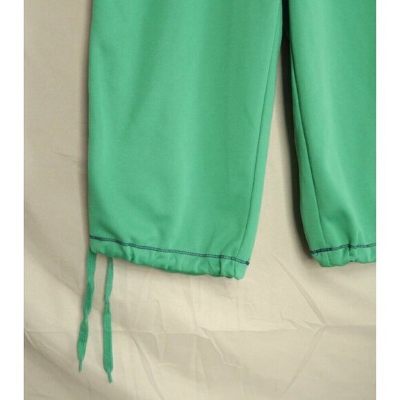 Vintage Y2K Le Tigre Cropped Pants Green Blue Capris Drawstring Women's Small - Picture 7 of 15